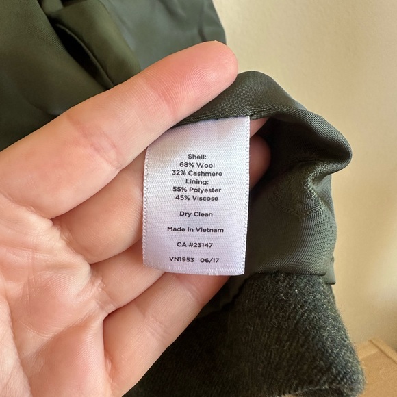 Talbots Luxe Wool Cashmere Flannel Single Button Blazer - Picture 14 of 14